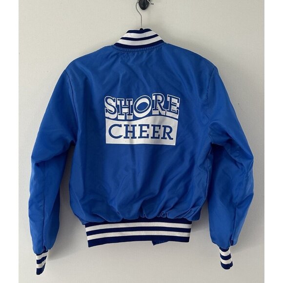 Vintage Shore Regional High School 1990s Cheerleading Bomber Jacket Y2k MINT - Picture 1 of 14